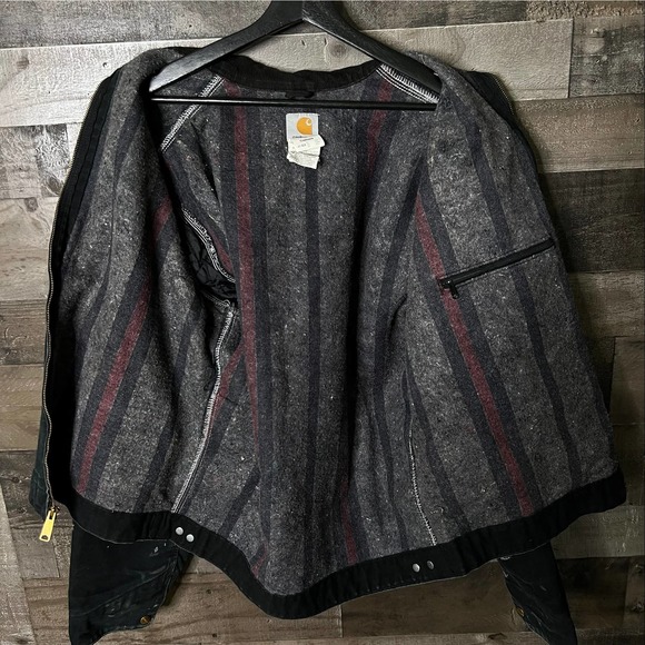 SOLD Carhartt Detroit Blanket Lined Jacket 44 - Picture 3 of 3
